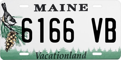 ME license plate 6166VB