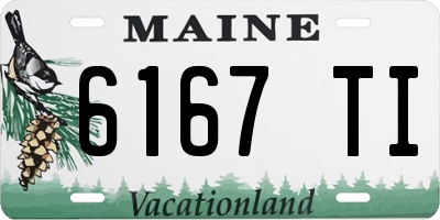 ME license plate 6167TI