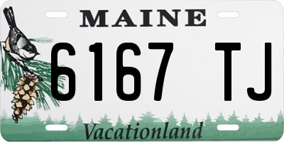ME license plate 6167TJ