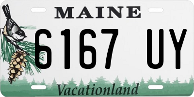 ME license plate 6167UY