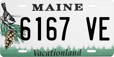ME license plate 6167VE