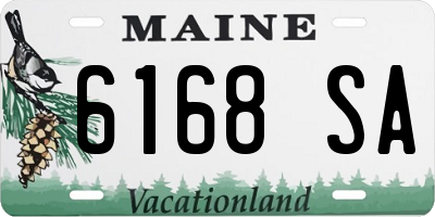 ME license plate 6168SA