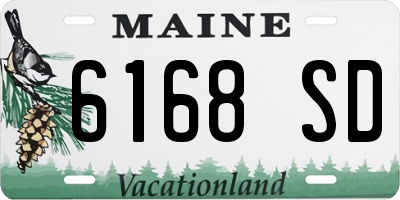 ME license plate 6168SD