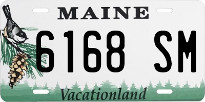 ME license plate 6168SM