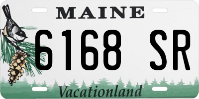 ME license plate 6168SR