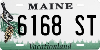 ME license plate 6168ST