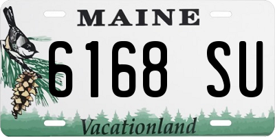 ME license plate 6168SU