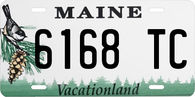 ME license plate 6168TC