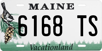 ME license plate 6168TS