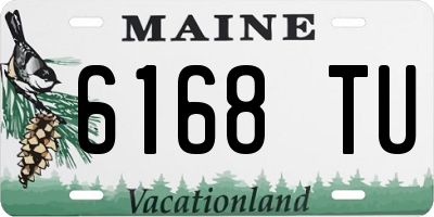 ME license plate 6168TU
