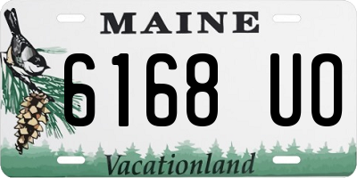 ME license plate 6168UO