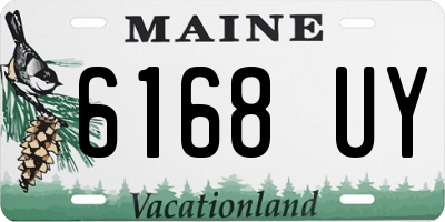 ME license plate 6168UY