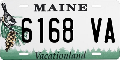 ME license plate 6168VA