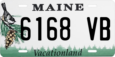 ME license plate 6168VB