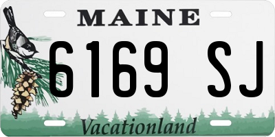 ME license plate 6169SJ