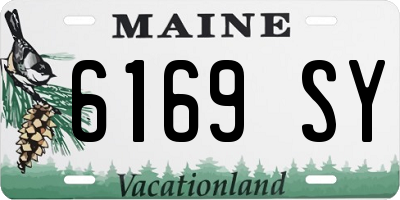 ME license plate 6169SY
