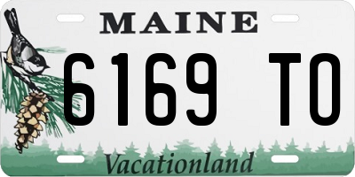 ME license plate 6169TO