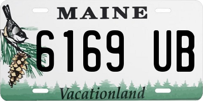 ME license plate 6169UB