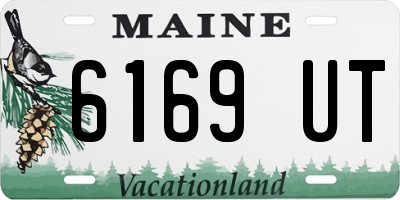 ME license plate 6169UT