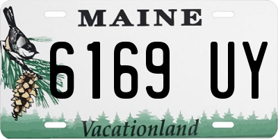 ME license plate 6169UY