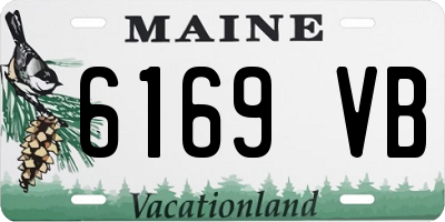 ME license plate 6169VB