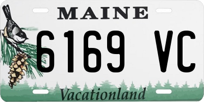 ME license plate 6169VC