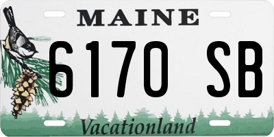 ME license plate 6170SB