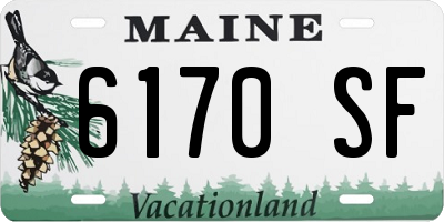 ME license plate 6170SF