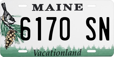 ME license plate 6170SN