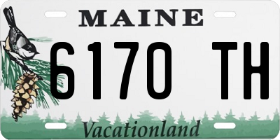 ME license plate 6170TH