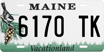 ME license plate 6170TK