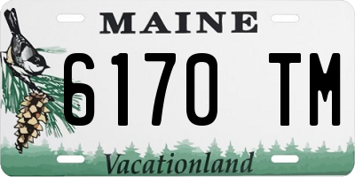 ME license plate 6170TM