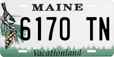 ME license plate 6170TN