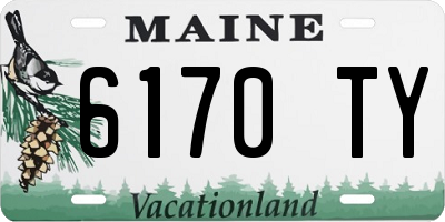 ME license plate 6170TY