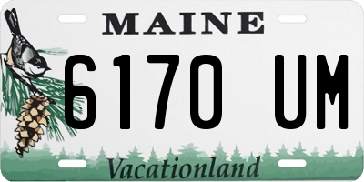 ME license plate 6170UM