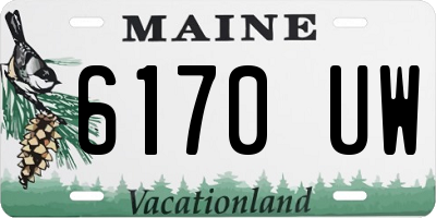 ME license plate 6170UW