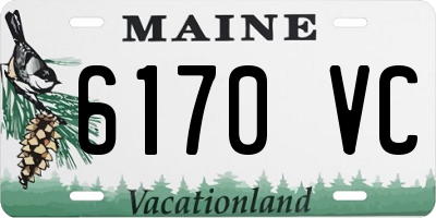 ME license plate 6170VC