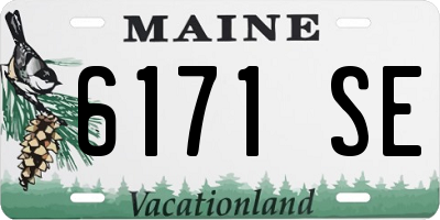 ME license plate 6171SE