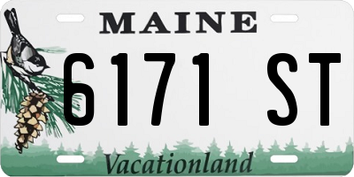 ME license plate 6171ST
