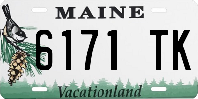 ME license plate 6171TK