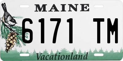 ME license plate 6171TM