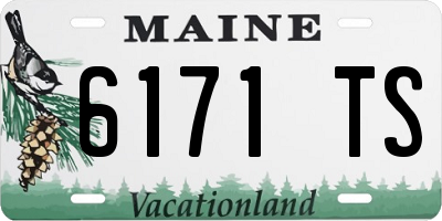 ME license plate 6171TS