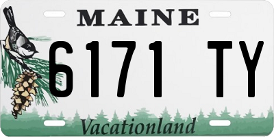 ME license plate 6171TY