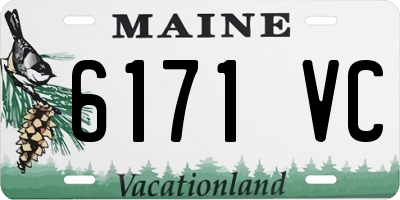 ME license plate 6171VC