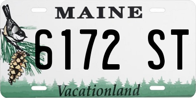 ME license plate 6172ST
