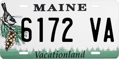 ME license plate 6172VA