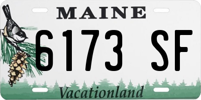ME license plate 6173SF