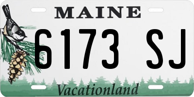 ME license plate 6173SJ
