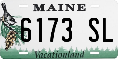 ME license plate 6173SL