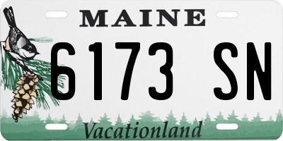 ME license plate 6173SN